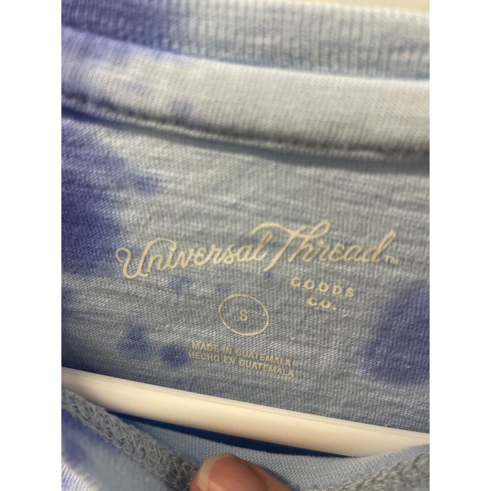 Universal Threads Co Tie-Dye Short Sleeve Crop Top Size Small Color winter blue - Picture 5 of 6